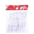 12 Pcs transparent spiral icicle Christmas ornaments for festive tree decorations - 12 Pcs/Pack - Transparent Spiral Icicle