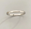 Macro shot of polished silver stainless steel minimalist band with smooth metallic finish - 6mm (PSK1014) / Silver