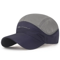 Cappello da sole sportivo asciugatura rapida blu scuro e grigio con logo KAIRUI - Blu navy