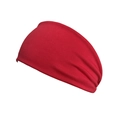 Bandeau de sport élastique en coton rouge pour la course et le fitness yoga - Rouge