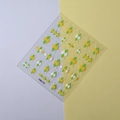 Stickers à ongles à carreaux vert et jaune pour l'automne, variante modèle FEB-719 - Style Argyle Brillant Jaune Vert(FEB-719)