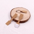 Brown kraft paper ring price tags for jewelry display and labeling organization - Square Toe / Brown