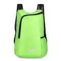 Foldable neon green outdoor sports backpack with lightweight mesh straps and side pockets - Standard Type / Green