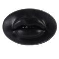 Realistic black silicone lip model for piercing practice and jewelry display - Black-Mouth