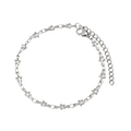Hip hop silver stainless steel star anklet with lobster clasp and extension chain - Style 3 Silver Star Bracelet (17+5cm)