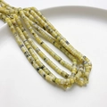 Filo di perline distanziali in pietra naturale gialla 4x2mm per gioielli DIY - 20 Pezzi/Confezione (4*2mm) / Turchese giallo paglia