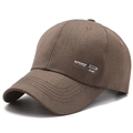 Berretto da baseball in cotone twill marrone scuro con ricamo Sport Fashion laterale - Regolabile / Marrone