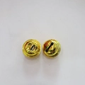 Polished gold metal bells with vacuum plating for DIY jewelry and pet collar crafts - 1.8cm / Gold