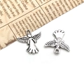 Antique silver angel charm in metal alloy for DIY jewelry necklaces and keychains - Angel-20x20mm-1.8g-11311
