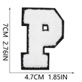 Letter P White