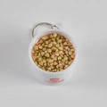 Realistic buckwheat porridge keychain model with a white bowl and fine grain details - Large / Buckwheat Rice Porridge Keychain