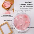 DIY Sand Candle Kit in Dreamy Pink theme with floral petals, pink crystals, and soy wax - Dreamy Flower DIY Material Pack (Pink 200g)