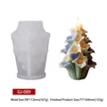 Molde de silicona para velas de flores multicapa con detalles de peso y dimensiones precisas - GJ-089 Ramo de Lirios