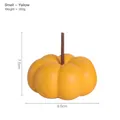 Decoración moderna de calabaza de cerámica amarilla de 9,5 cm de ancho y 7,5 cm de alto - Calabaza pequeña (Amarillo dorado)