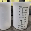 Vaso medidor de silicona de 250ml para mezcla de resina DIY con escala de medida doble - Taza medidora graduada de 250 ml