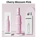 Automatischer Kirschrosa Regenschirm in faltbarem Design mit passender Box - 10 Knochen Automatik Schwarz Kleber Rosa