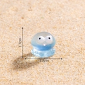 Mini medusa blu in resina trasparente per decorazioni paesaggistiche fai-da-te 1,7x1,8cm - N. 4 Medusa / 1.7cmx1.8cm