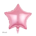 Pink star shaped foil balloon 18 inch size for festive party decorations - Pentagram Pink