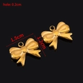 Pendentifs nœud papillon dorés pour bijoux DIY avec dimensions 1,5 cm par 1,2 cm - Style C / Or
