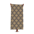 70x150cm / Motivo a Rombi Marrone Bronzo (Stile 3)