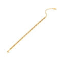 Minimalistisches goldenes Schweinenasen-Kettenarmband mit Kaffeebohnen-Gliedern - Kaffeebohnen-Stil (3#)