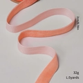 Velvet peach Christmas ribbon 2cm wide 5 yards length for tree decoration and DIY - 2cm Width x 5 Yards Length / Orange Pink