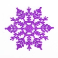 Décoration de Noël en forme de flocon de neige violet pailleté pour sapin - 10cm-0.5g / Violet Clair