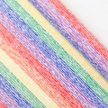 Rainbow striped gift wrapping paper roll with vibrant colors and vintage texture - Rainbow Lattice / 50*70CM