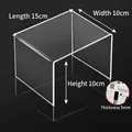 Transparent acrylic U-shaped organizer rack, 15x10x10cm size with 5mm thickness - 15x10x10cm (4mm)