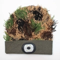 Ghillie camouflage knitted beanie with integrated LED light for outdoor hunting and warmth - 6-LED Ghillie Camo Style / Camo Yellow