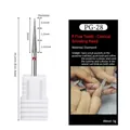 Diamond nail drill bit PG-28 with fine grit pointed cone for Russian manicure prep - PG-28 Fine-Pointed Cone