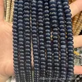 Strands of natural blue stone beads in 5x8mm abacus wheel shape for DIY jewelry making - 5*8mm (approx. 73 pcs/strand) / Ink Blue