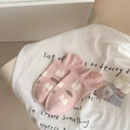 Simpatici fantasmini rosa chiaro con motivi a coniglio bianco ed etichetta love - Taglia unica / Rosa