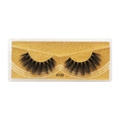 Detailed close-up of style #109 3D faux mink eyelashes with dense volume and layered fan shape - #109