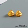 Dettaglio statuetta cartoon dorata opaca, peso 0,8g e dimensioni di 10x12mm - Oro