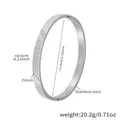 Bracciale rigido in acciaio inox argento con zirconi e chiusura a scatto moderna - Stile Zircone Argento (Z122)
