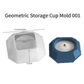 Stampo in silicone geometrico a diamante per vasetti di candele da 9,2 cm - Candeliere a Rombo