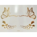 Tatuaje temporal de mariposa dorada ET305 para maquillaje facial elegante - ET305 / Dorado