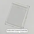 Thick 6x8cm clear PVC jewelry storage bag with seal lock and 24 silk thickness - 24 Mil / 6x8cm / Clear