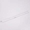 Reusable transparent 26cm Triton straw with 0.8cm diameter for water bottles - Transparent Flat Straw / 0.8*26cm