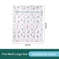 Thickened laundry mesh bag 60x50cm for coats with cute alpaca and cactus patterns - Alpaca Print - Large / 50x60cm