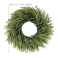 Artificial 40cm green pine needle Christmas wreath with 16-inch diameter dimension - 40cm Wreath