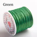 Roll of strong green crystal elastic string for DIY jewelry making and beading projects - Green