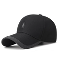 Berretto da baseball nero minimalista con tesa in mesh grigio ed etichetta JFBE - Regolabile / Nero