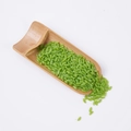 Artificial green bamboo rice model in a natural bamboo spoon on white background - Green Rice (500g)