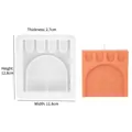 Roman castle silicone mold for candle making with archway design and thickness markers - NO.4 Wall