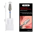 Diamond nail drill bit PG-26 peanut shape for cuticle removal with plastic base - PG-26 Medium-Peanut Shape