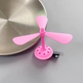 Fermaglio per capelli libellula rosa con elica creativa a tre pale per bambine - Molletta con Elica / Rosa
