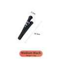 Medium 18.5cm black cat paw food tongs with stainless steel handle and silicone head - Medium Black (Upgrade) One-piece Silicone