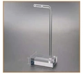 L-shaped transparent acrylic earring jewelry display stand with a thick base - Large 5*3*13CM